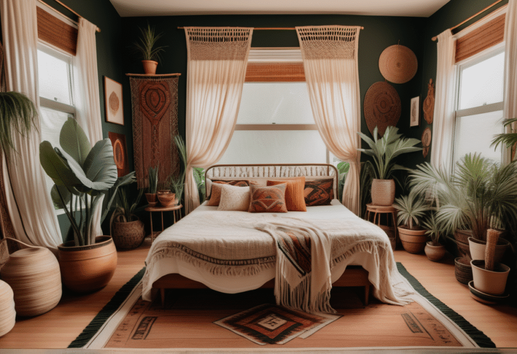 boho interior design bedroom