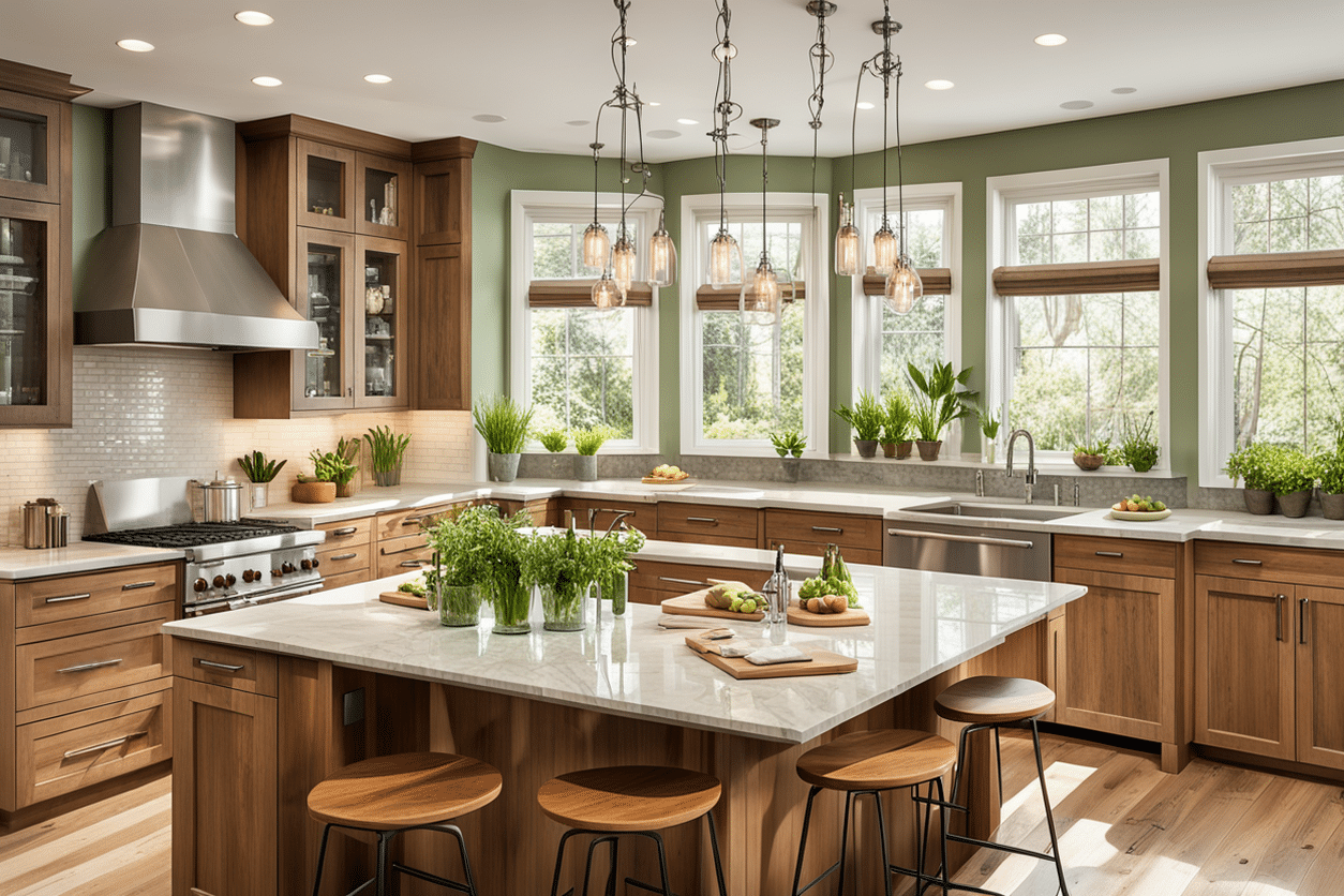 organic modern kitchen