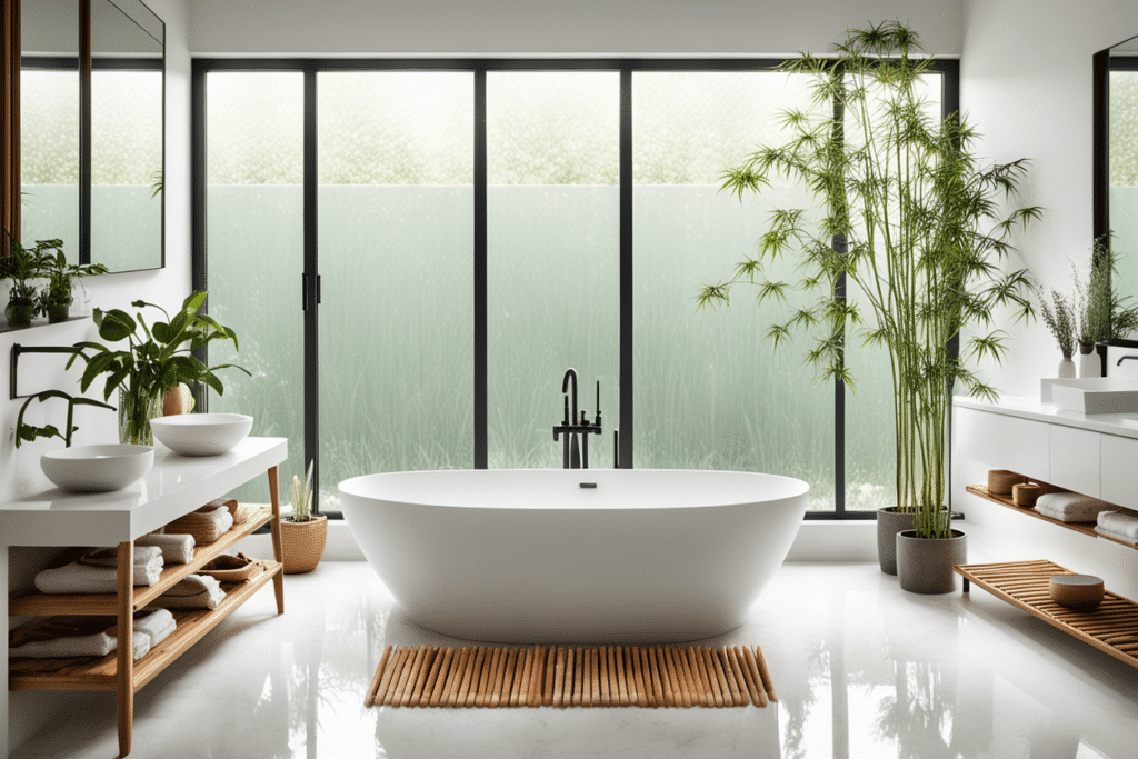 organic modern bathroom