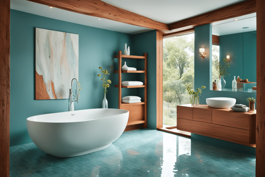 organic modern bathroom