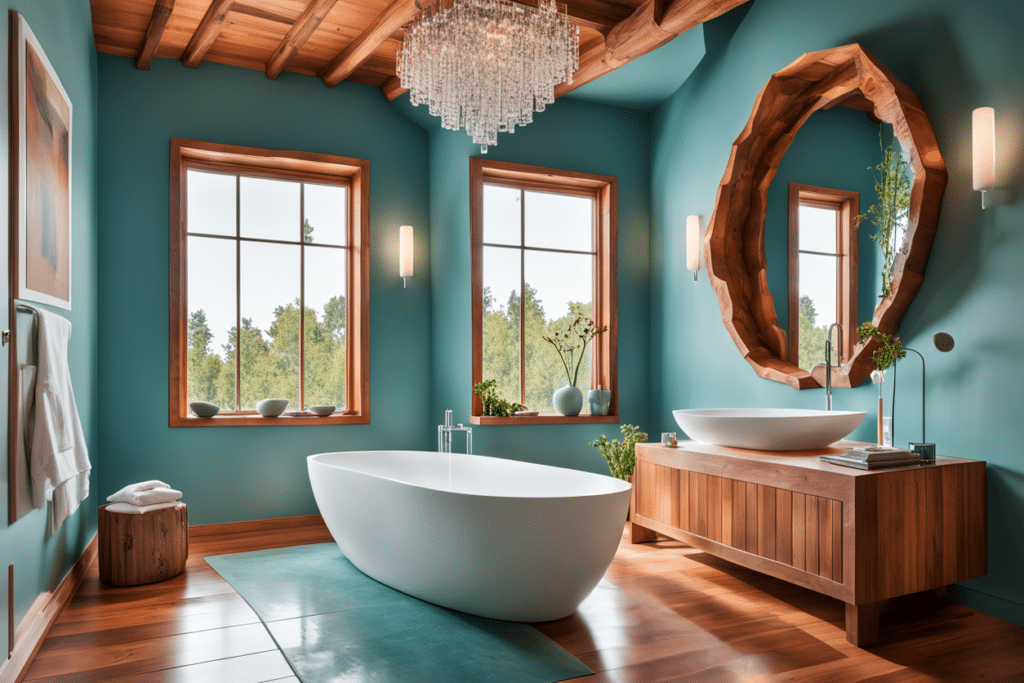 organic modern bathroom