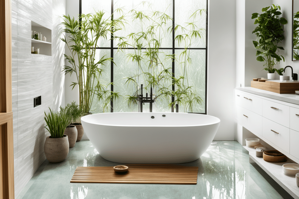 organic modern bathroom