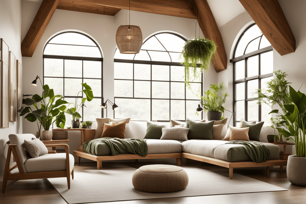 organic modern living room