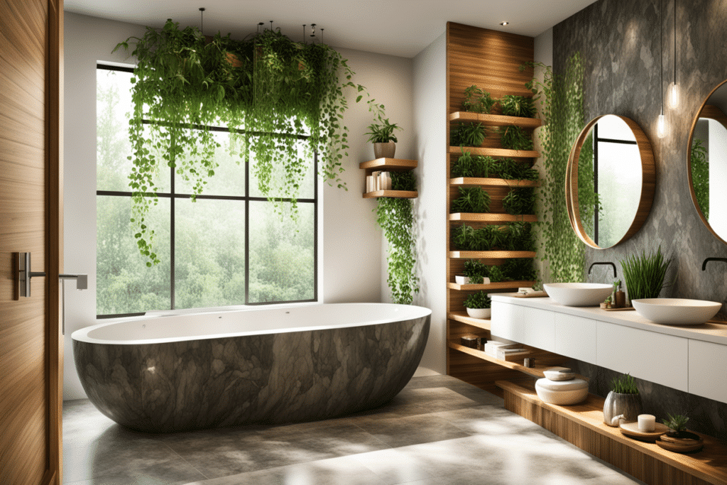 organic modern bathroom