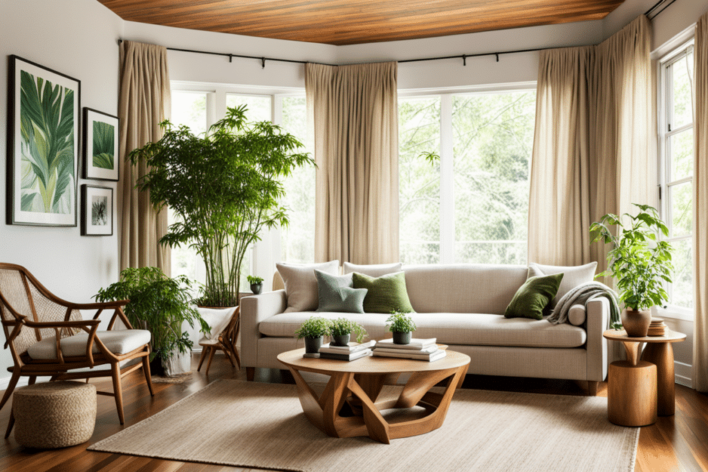 organic modern living room