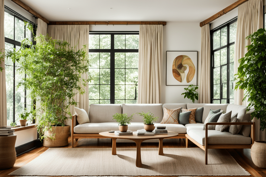 organic modern living room