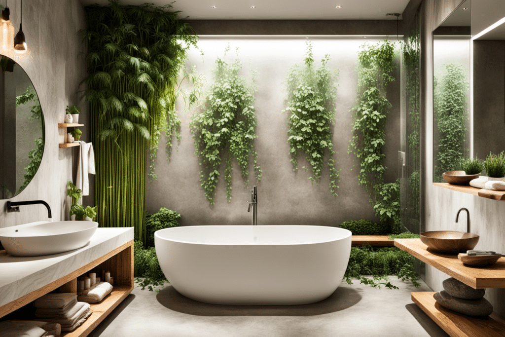 organic modern bathroom