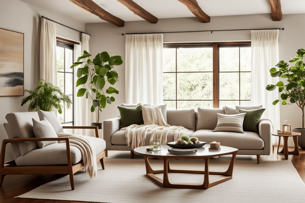 organic modern living room