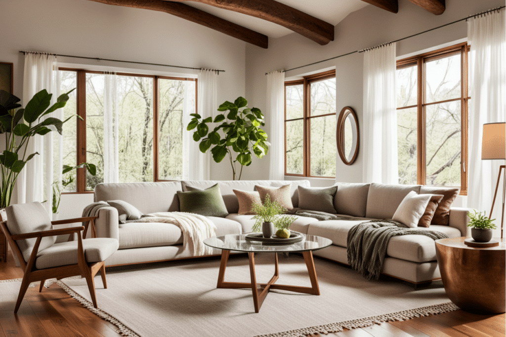 organic modern living room