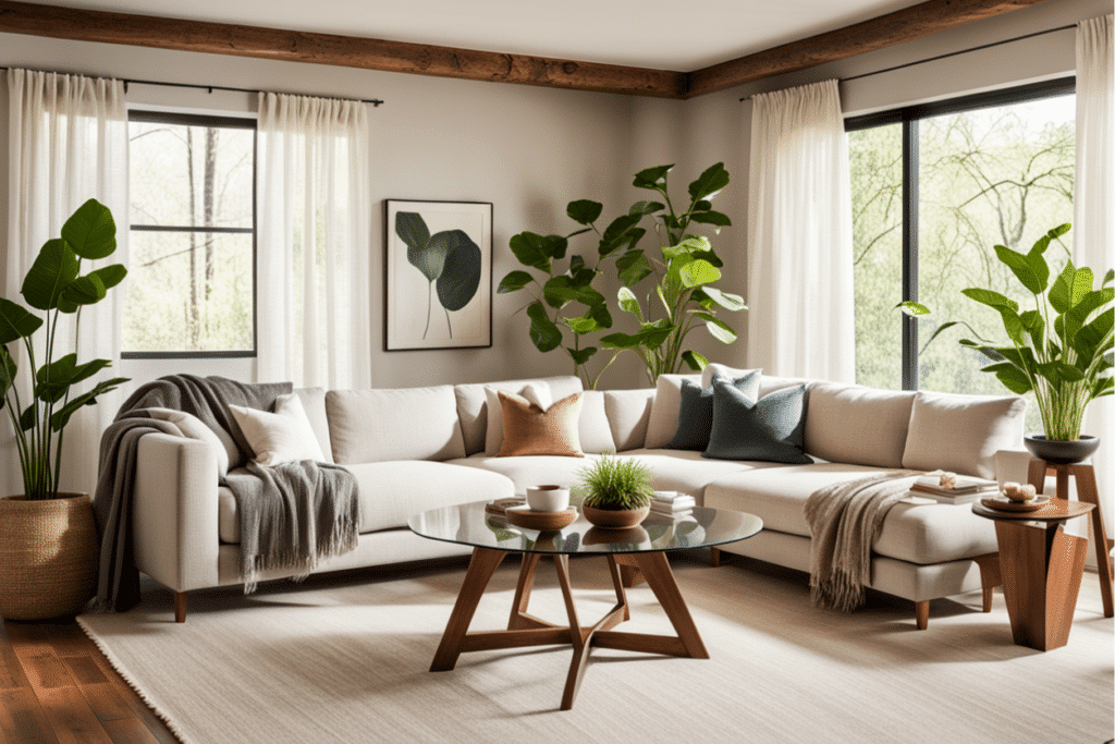 organic modern living room