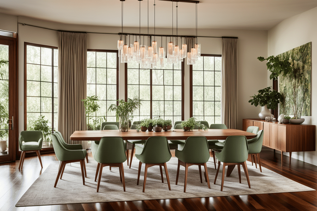 organic modern dining room