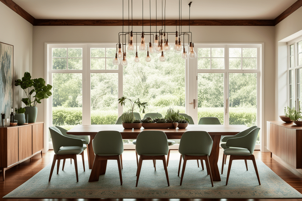 organic modern dining room