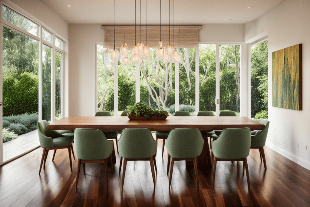 organic modern dining room