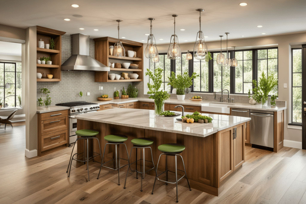 organic modern kitchen