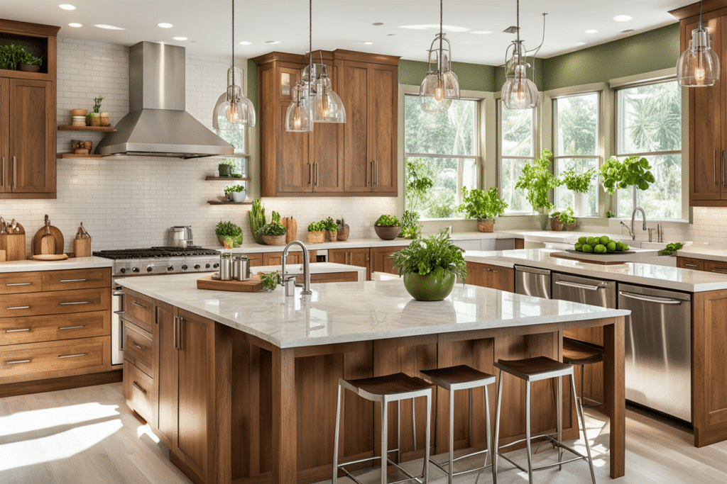 organic modern kitchen