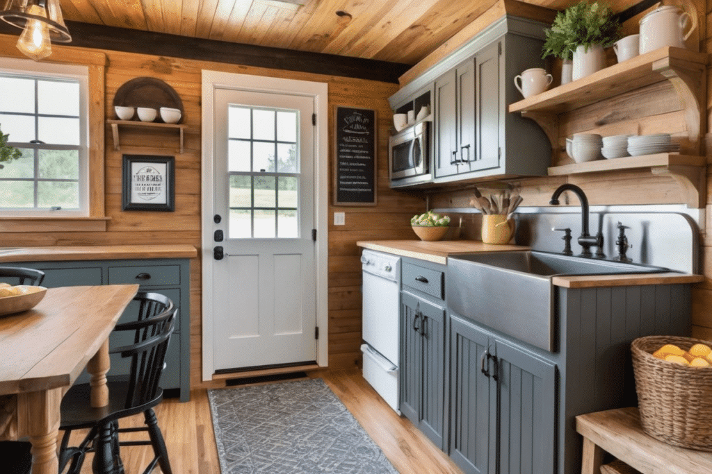 tiny farmhouse kitchen