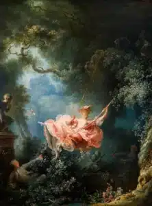 Jean-Honoré Fragonard: The Swing The Swing by Jean-Honoré Fragonard, c. 1767; in the Wallace Collection, London.