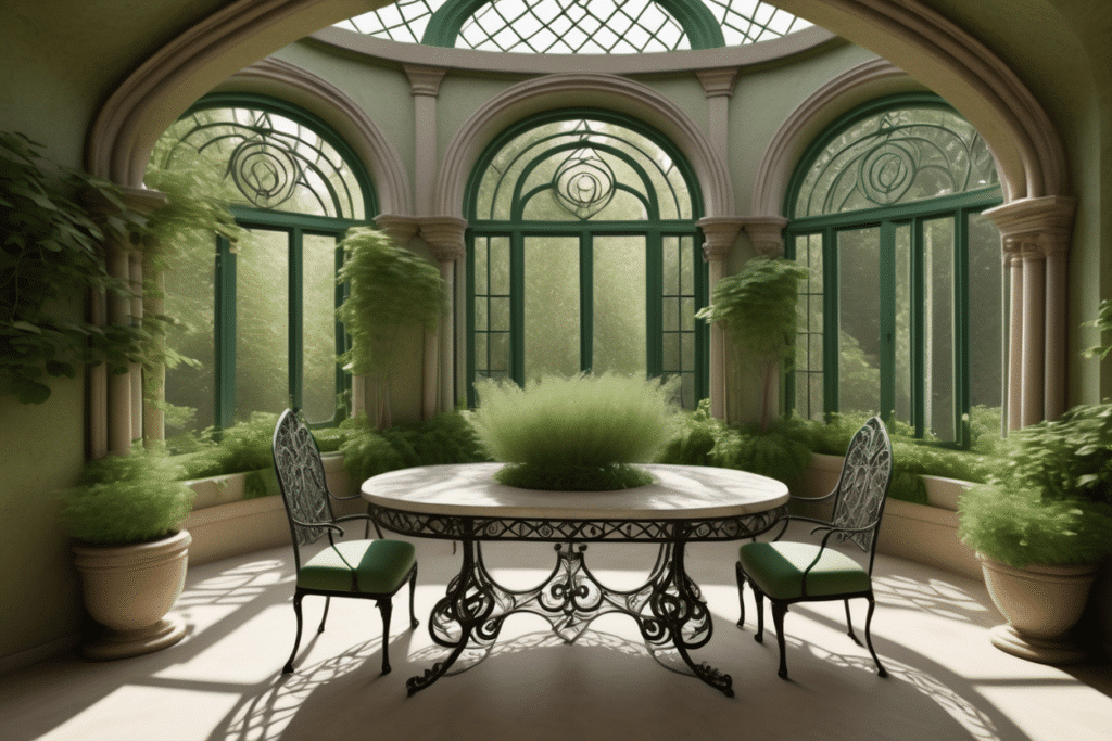 castlecore aesthetic sunroom garden room