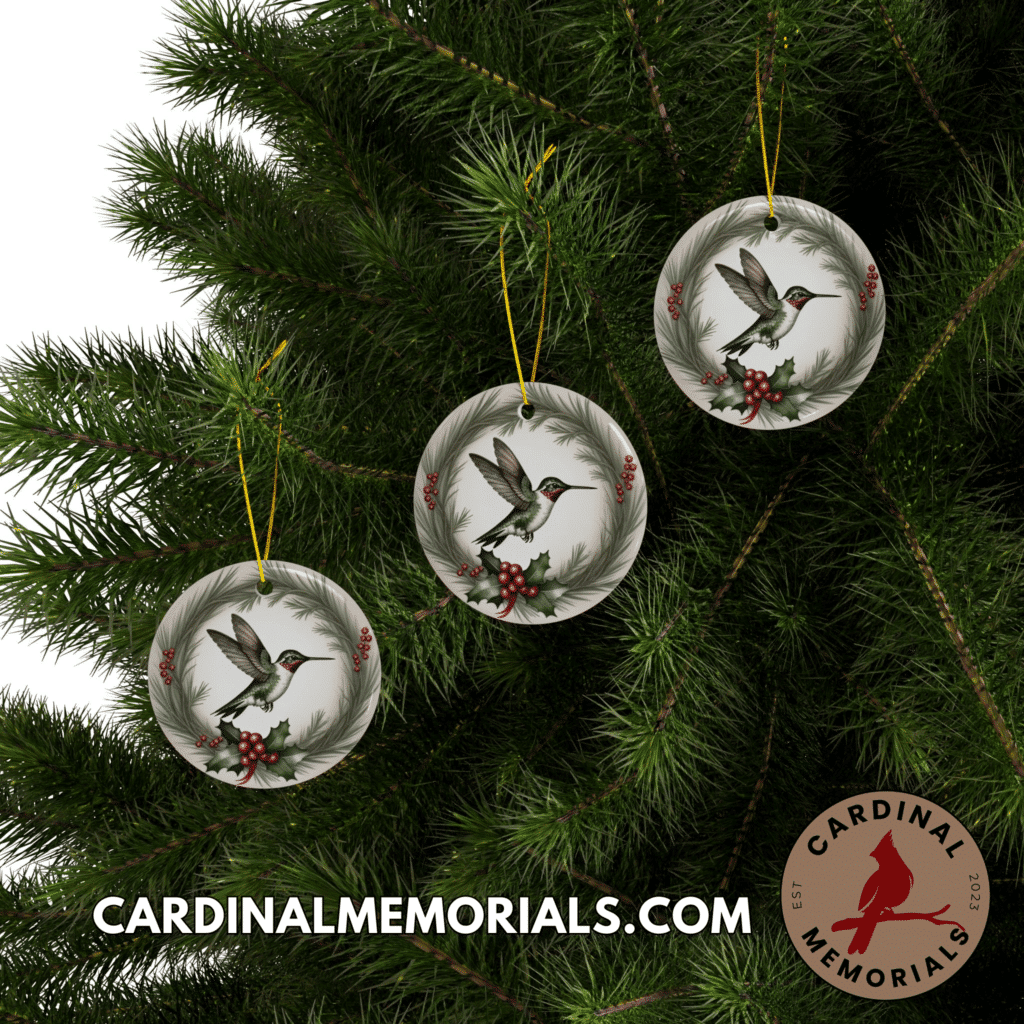 hummingbird ornament set