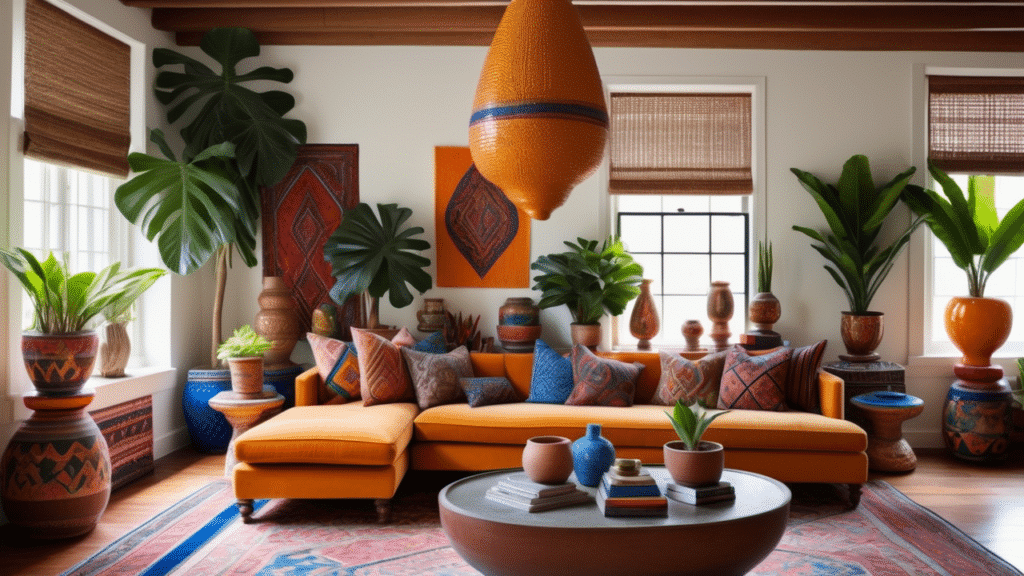 luxury living room bohemian