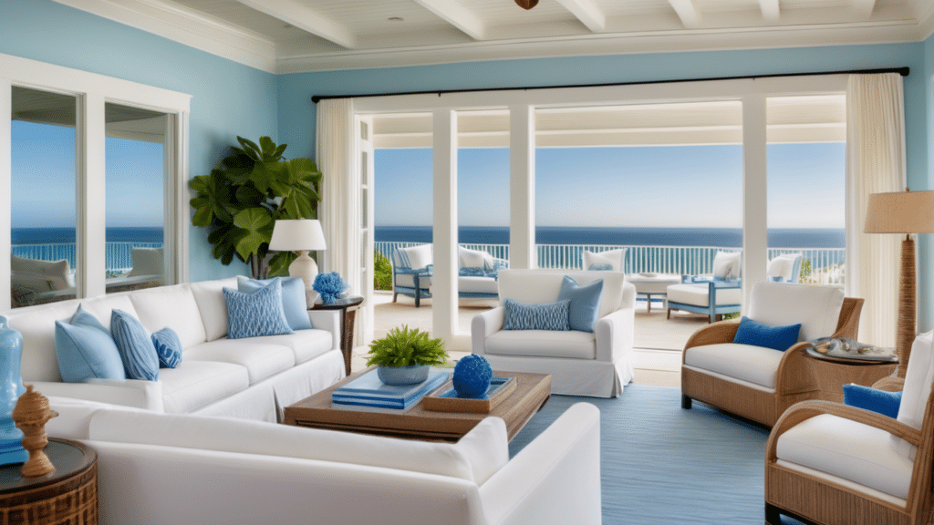 luxury living room coastal