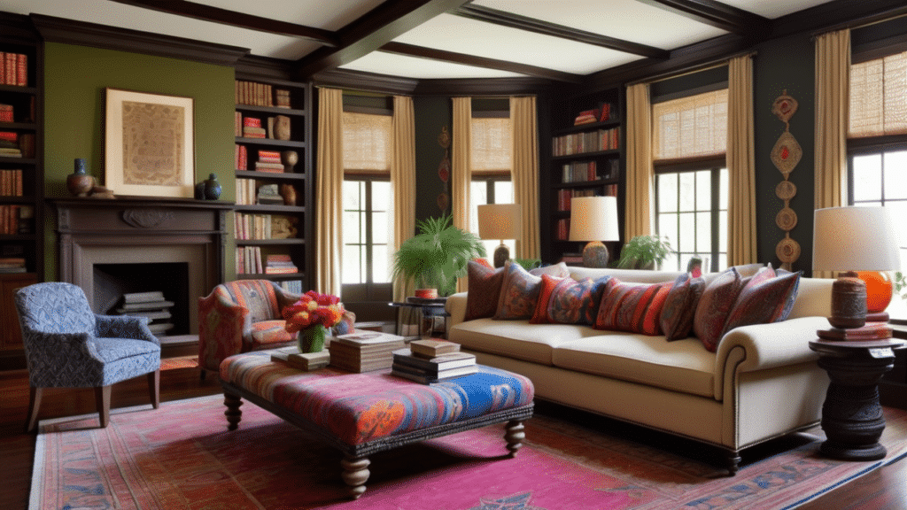 luxury living room eclectic