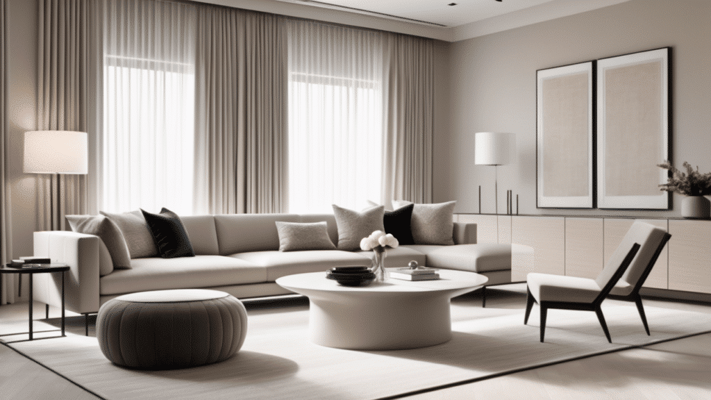 luxury living room minimalist