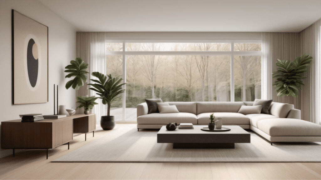 luxury living room minimalist