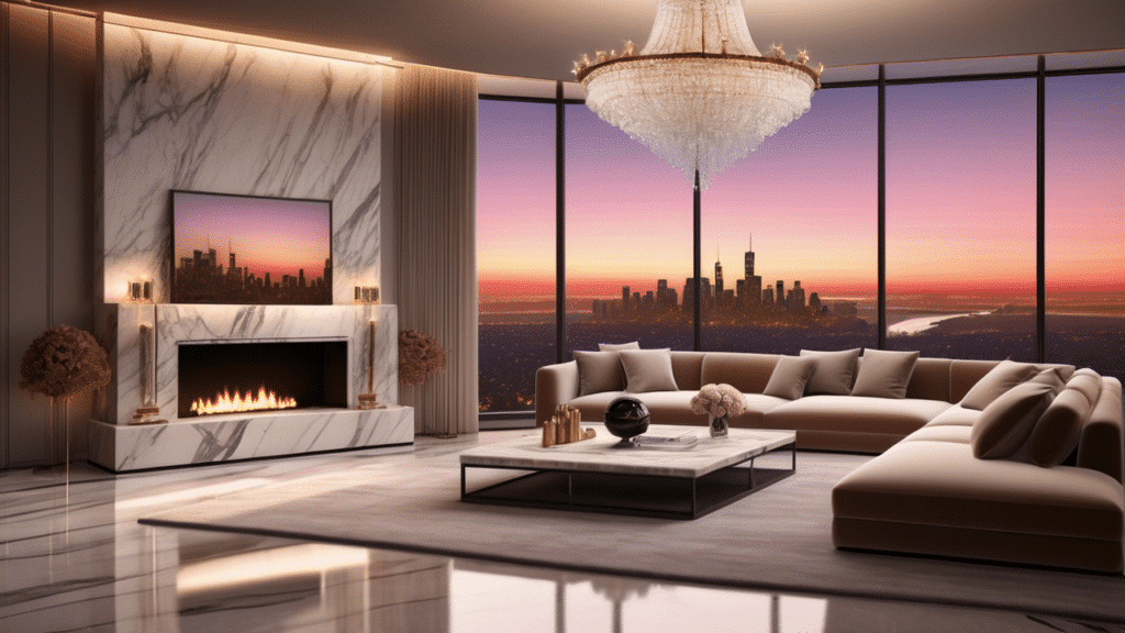 luxury living room penthouse