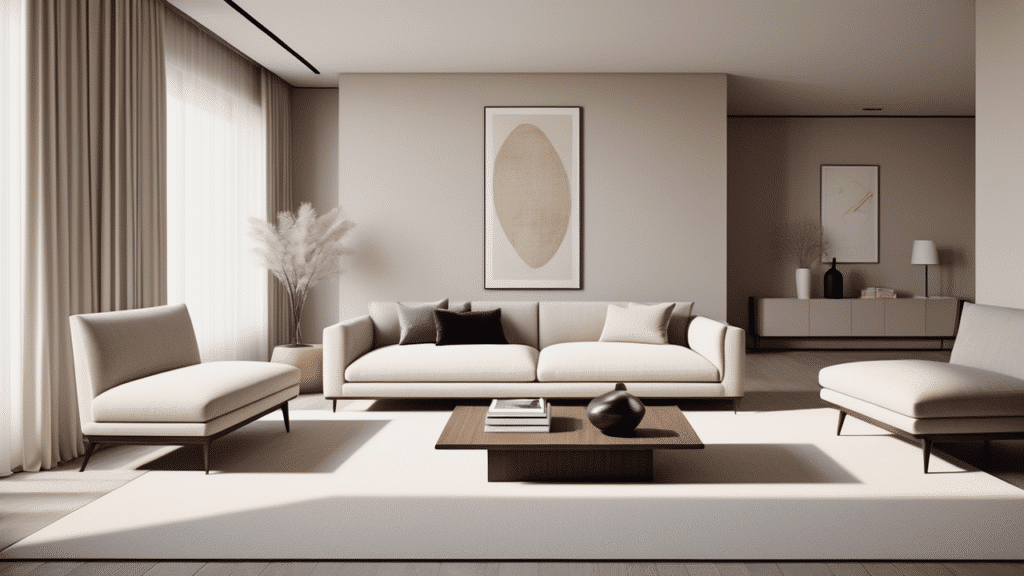 luxury living room modern organic