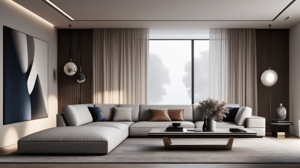 luxury living room modern minimalist