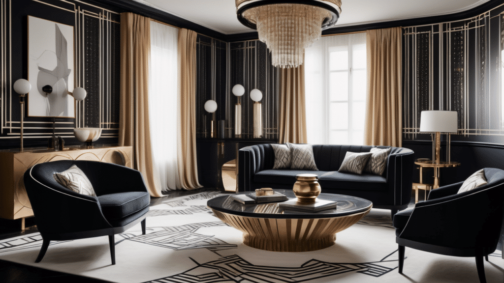 luxury living room glam