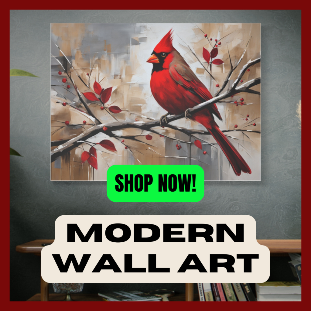 Modern Wall Decor - Cardinal Prints