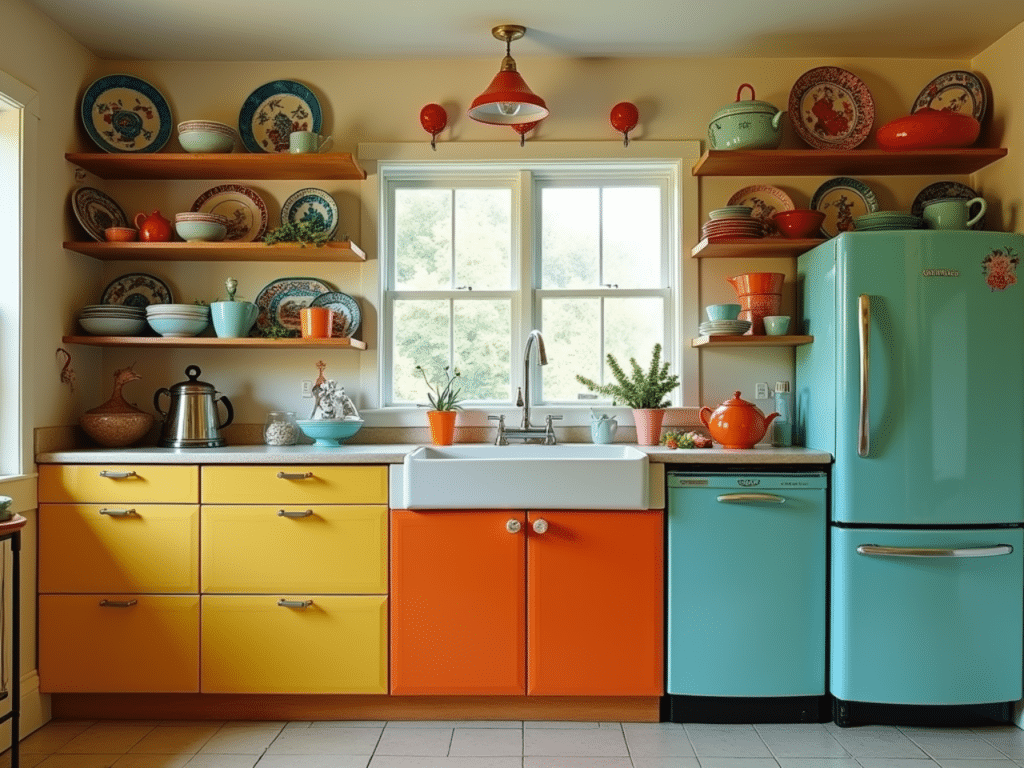 quirky decor kitschy retro kitchen