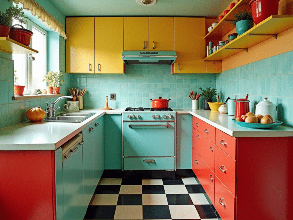 quirky decor kitschy retro kitchen