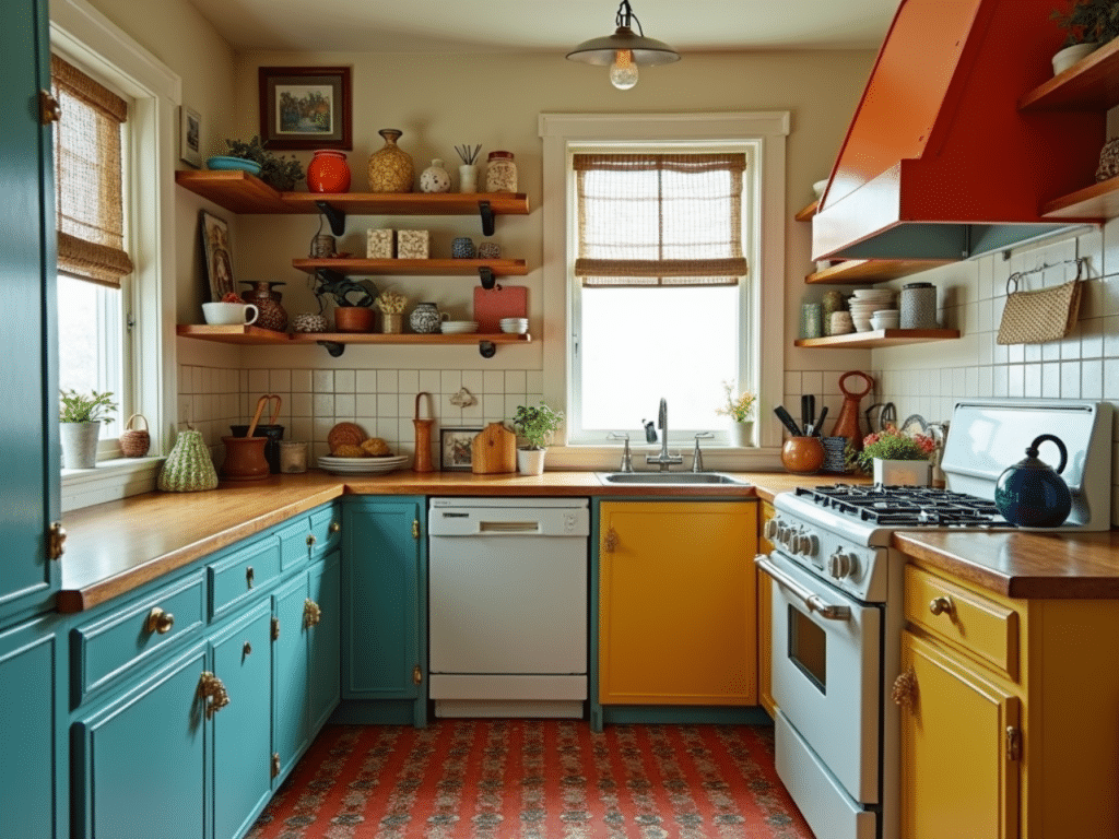 quirky decor kitschy retro kitchen