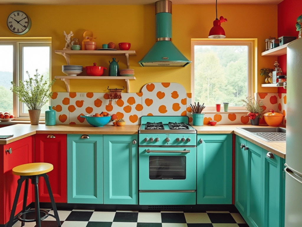 quirky decor kitschy retro kitchen