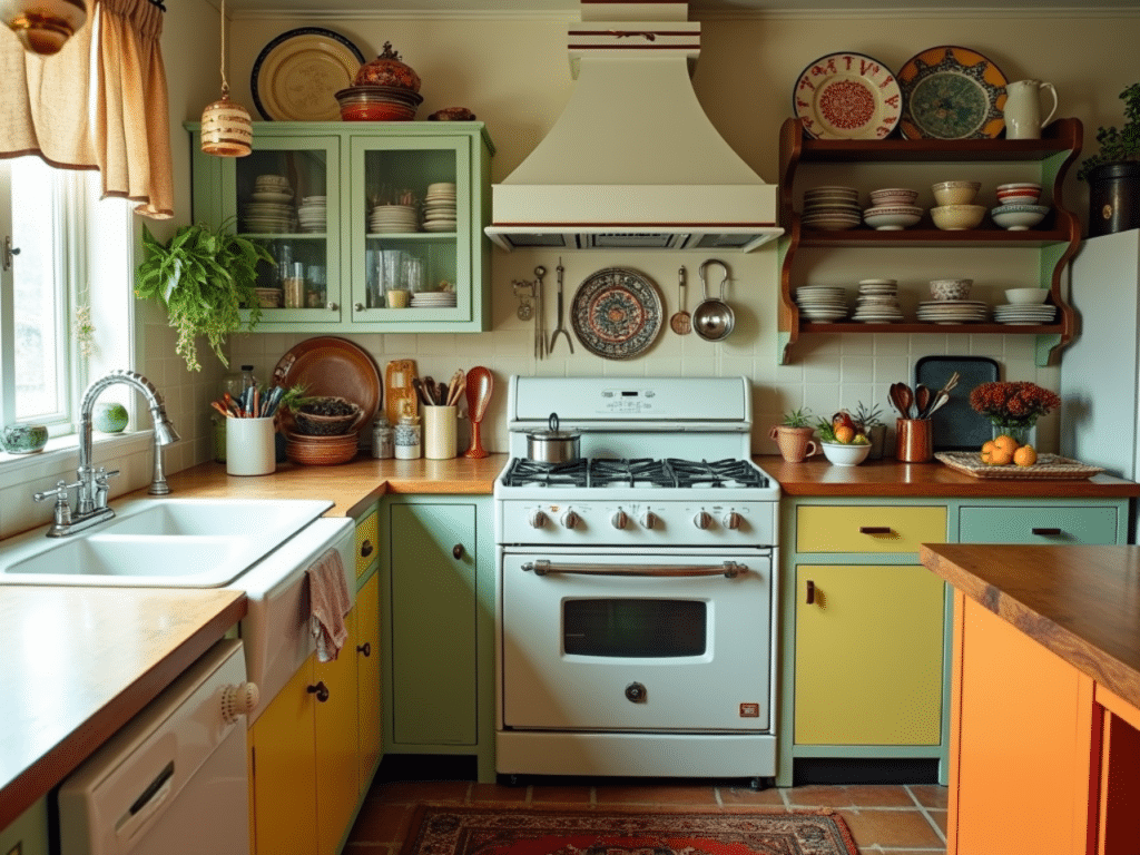 quirky decor kitschy retro kitchen