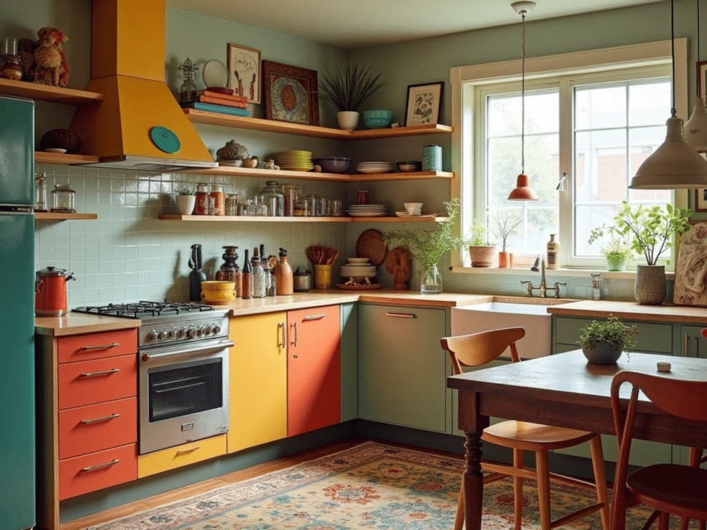 quirky decor kitschy retro kitchen