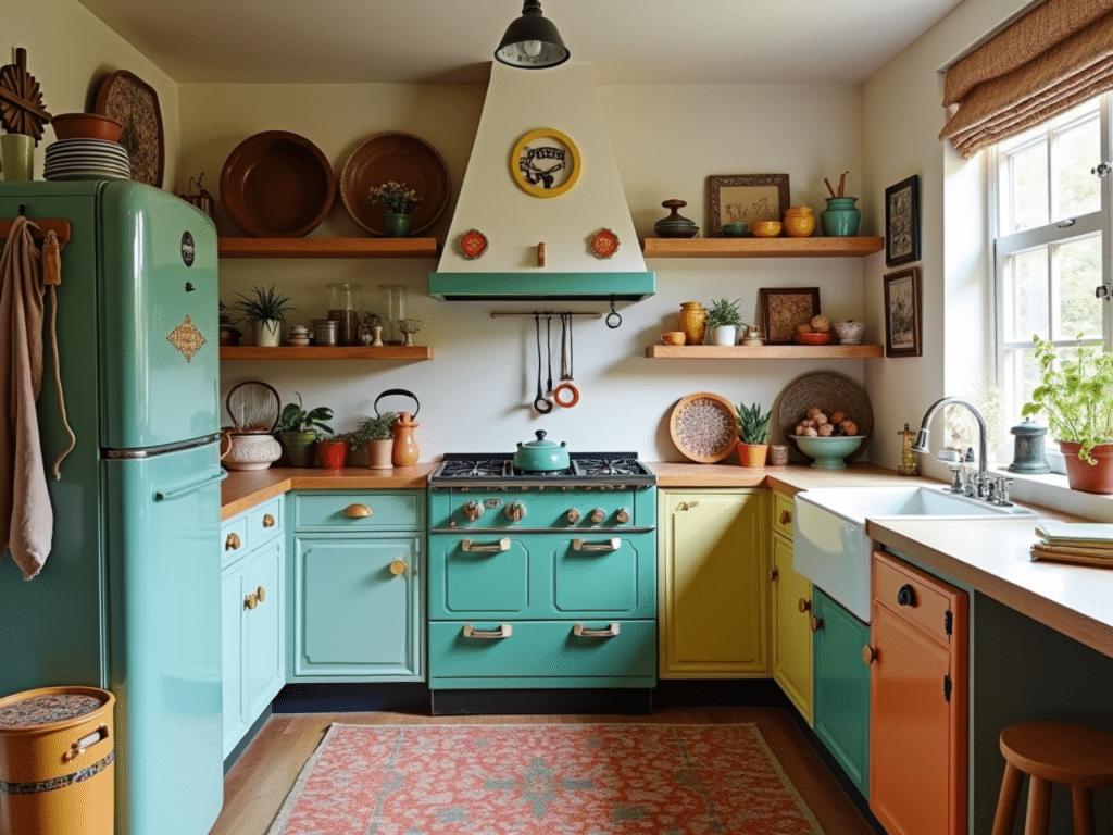 quirky decor kitschy retro kitchen