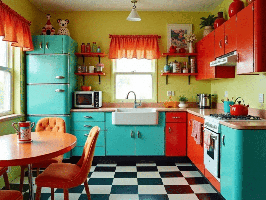 quirky decor kitschy retro kitchen