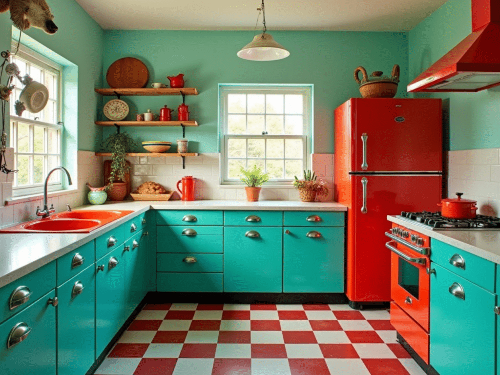 quirky decor kitschy retro kitchen