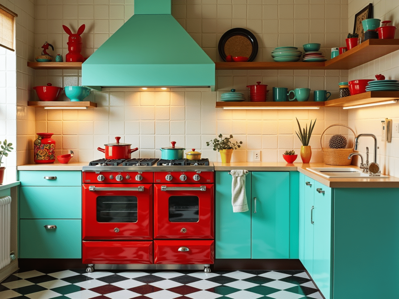 quirky decor kitschy retro kitchen