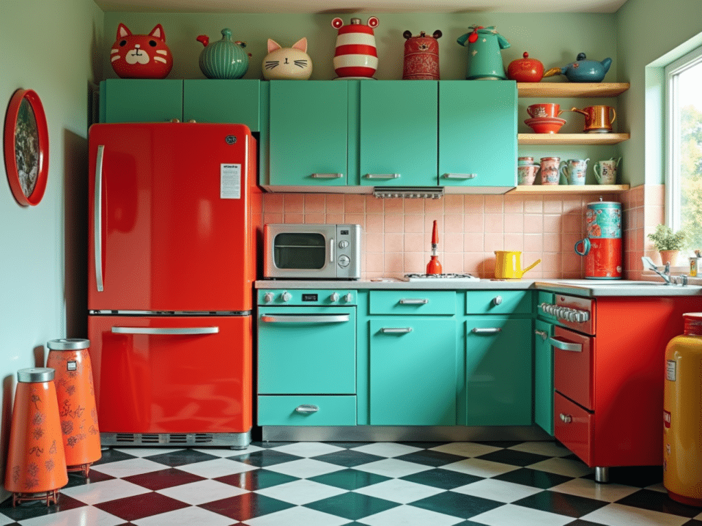 quirky decor kitschy retro kitchen