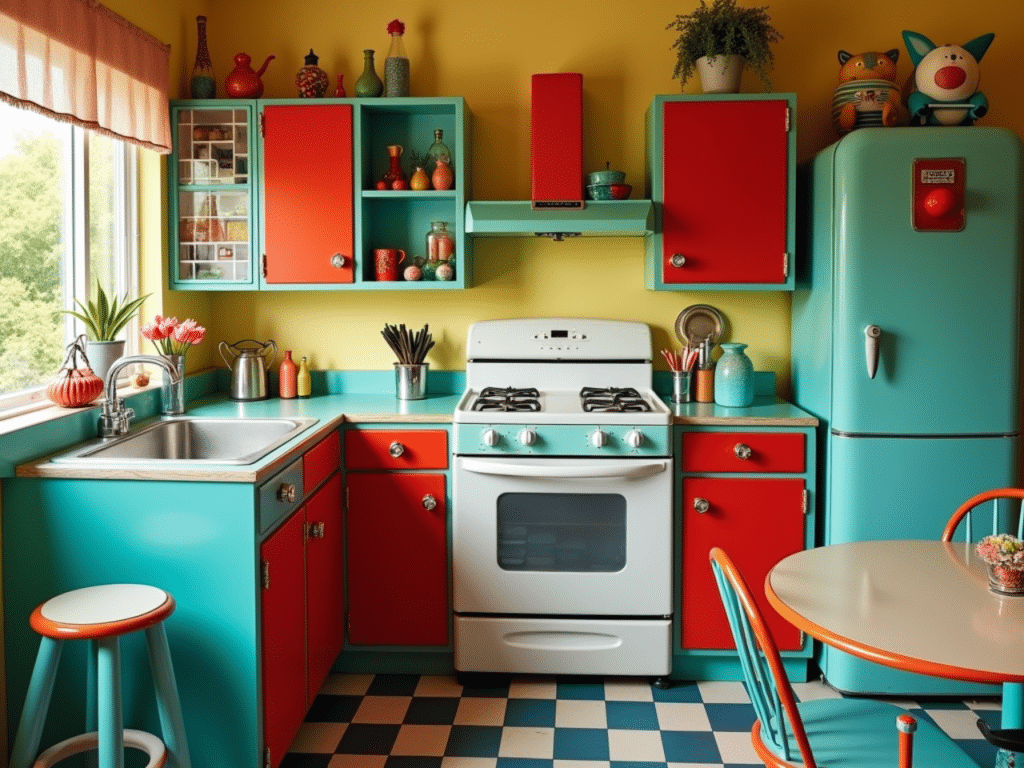 quirky decor kitschy retro kitchen