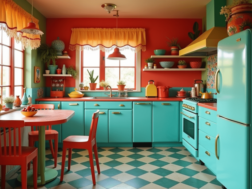 quirky decor kitschy retro kitchen