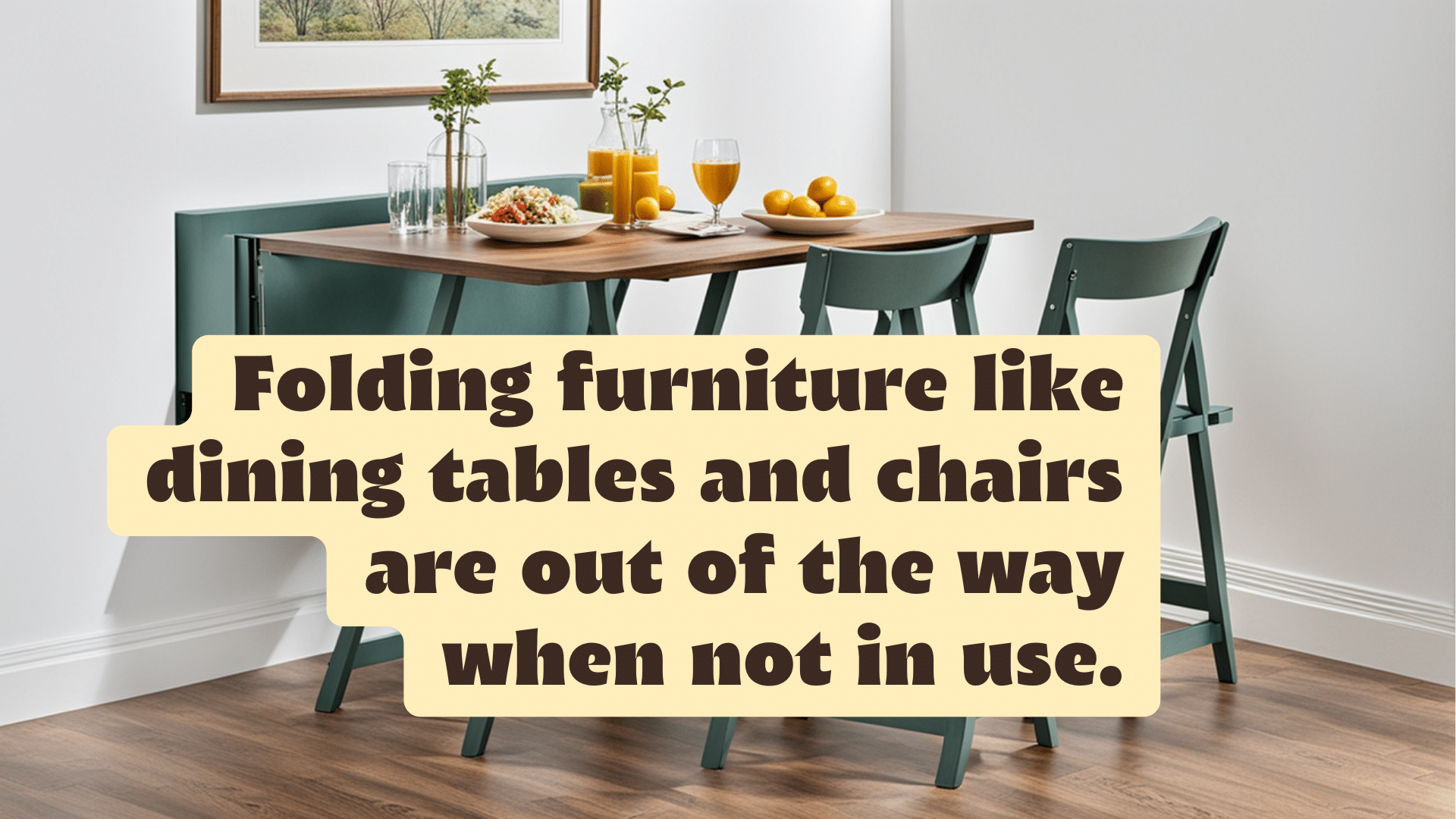 space saving dining table