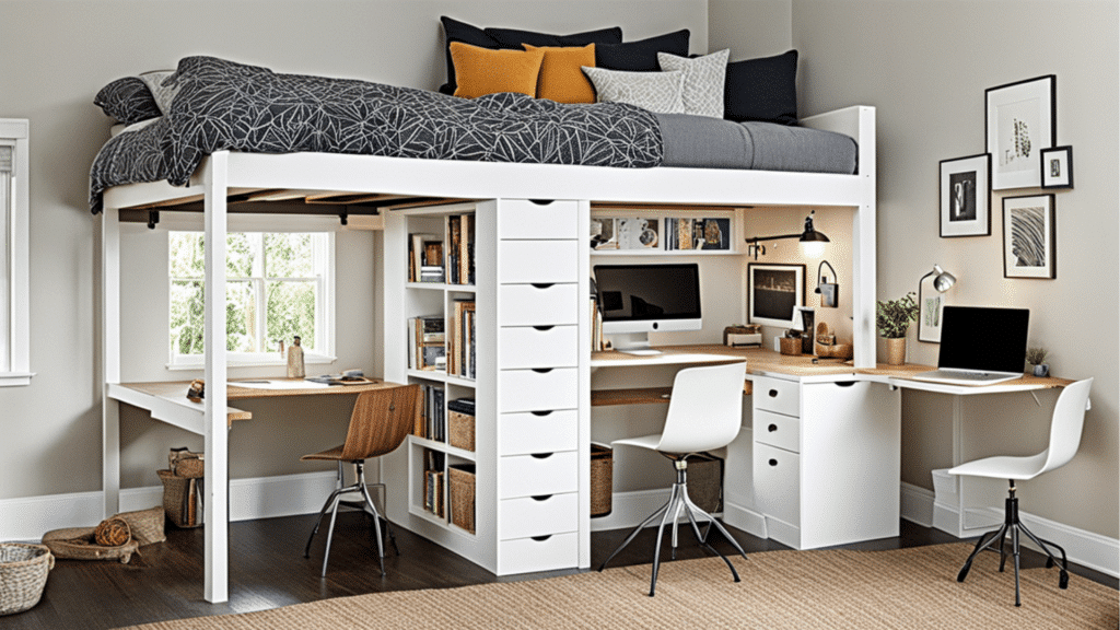 space saving furniture, space saving desk