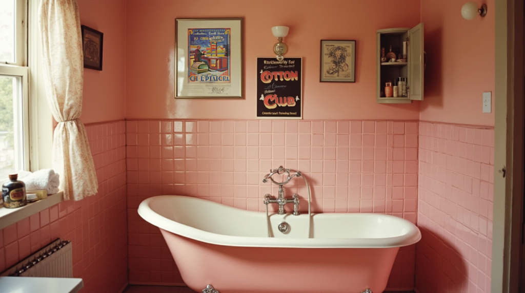 Pepto Bismol Pink Bathroom Time Capsule Sanctuary