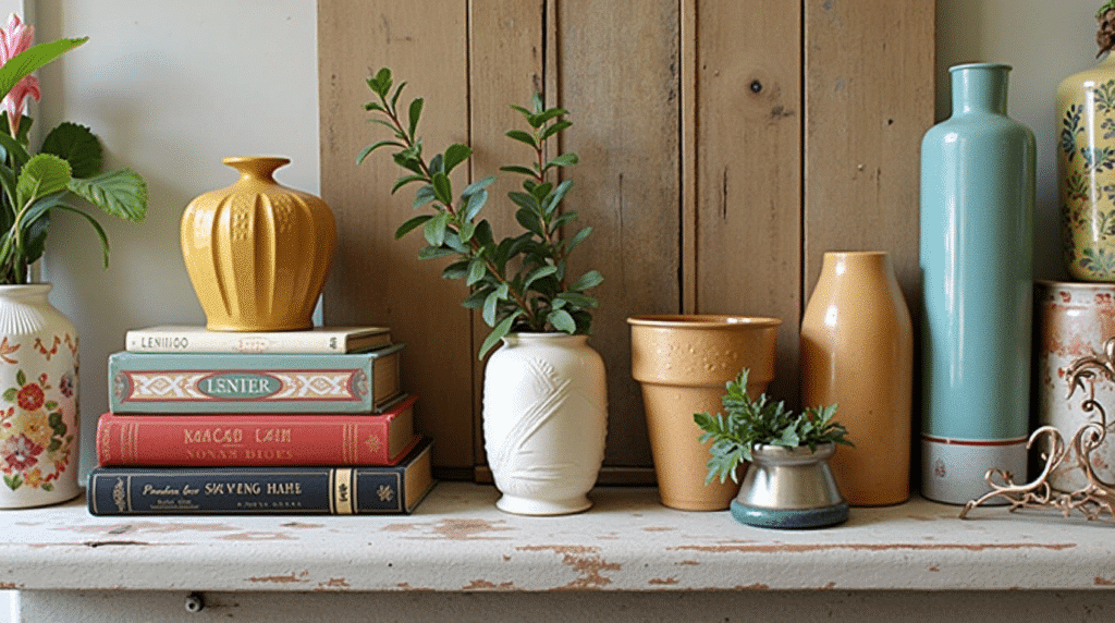 fireplace mantle - Spring mantel decor